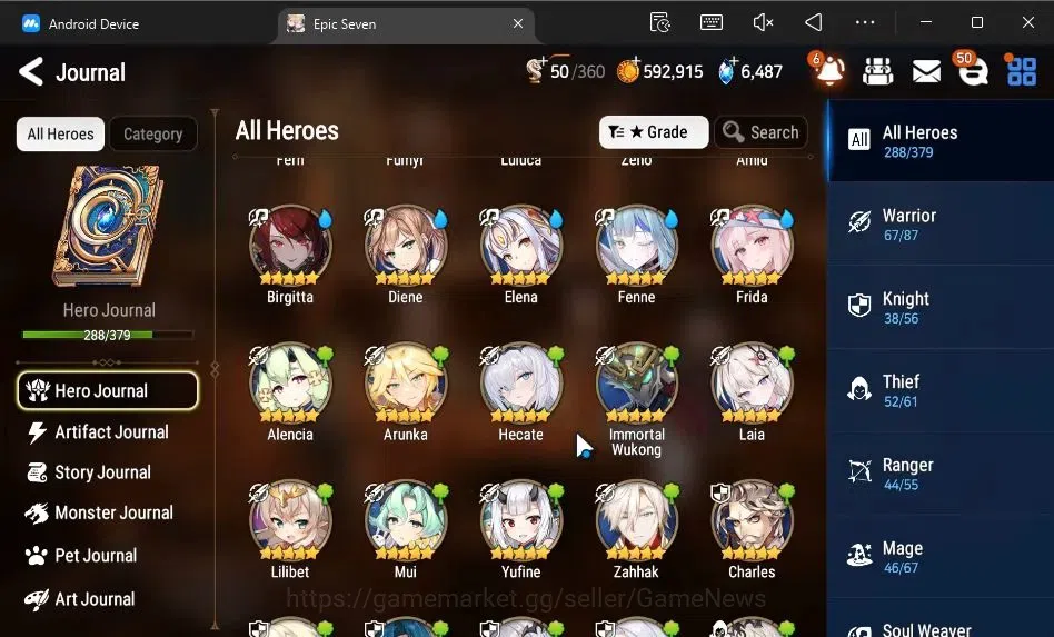 Epic Seven Accounts ASIA Verif|40 ML[SN Yulha,Shepherd ot Dark Diene,S image 13