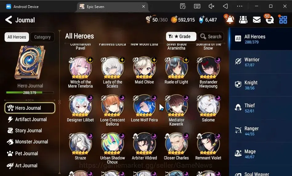 Epic Seven Accounts ASIA Verif|40 ML[SN Yulha,Shepherd ot Dark Diene,S image 7