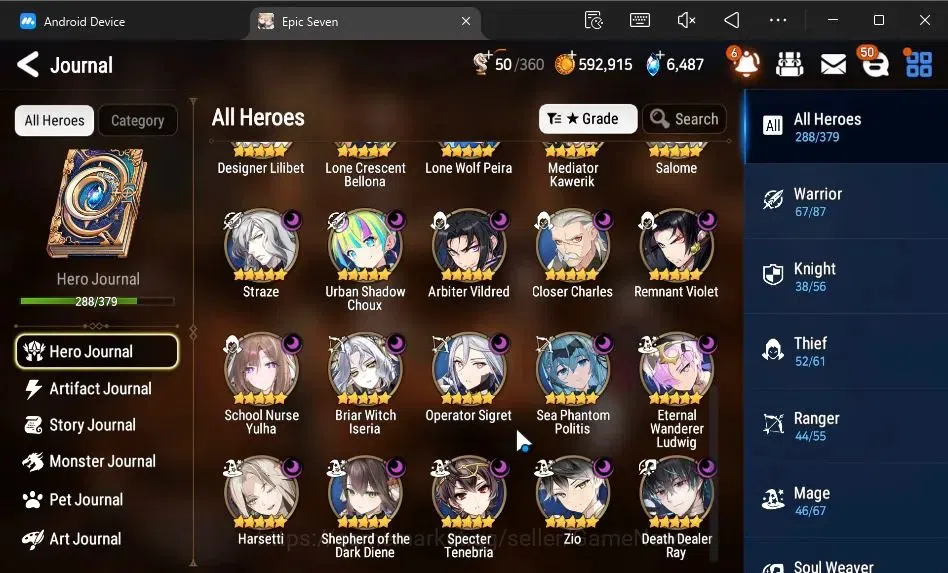 Epic Seven Accounts ASIA Verif|40 ML[SN Yulha,Shepherd ot Dark Diene,S image 8