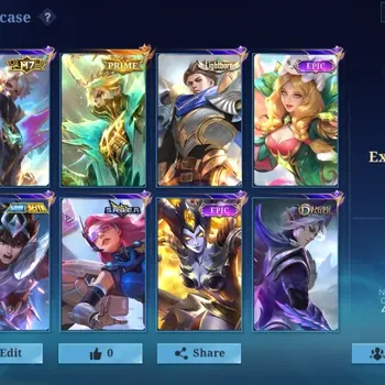 Mobile Legends: Bang Bang Accounts Collector Hero 104|Skins 135|Ex Glory 53|PRIME Granger,Lightborn Alucard,M7