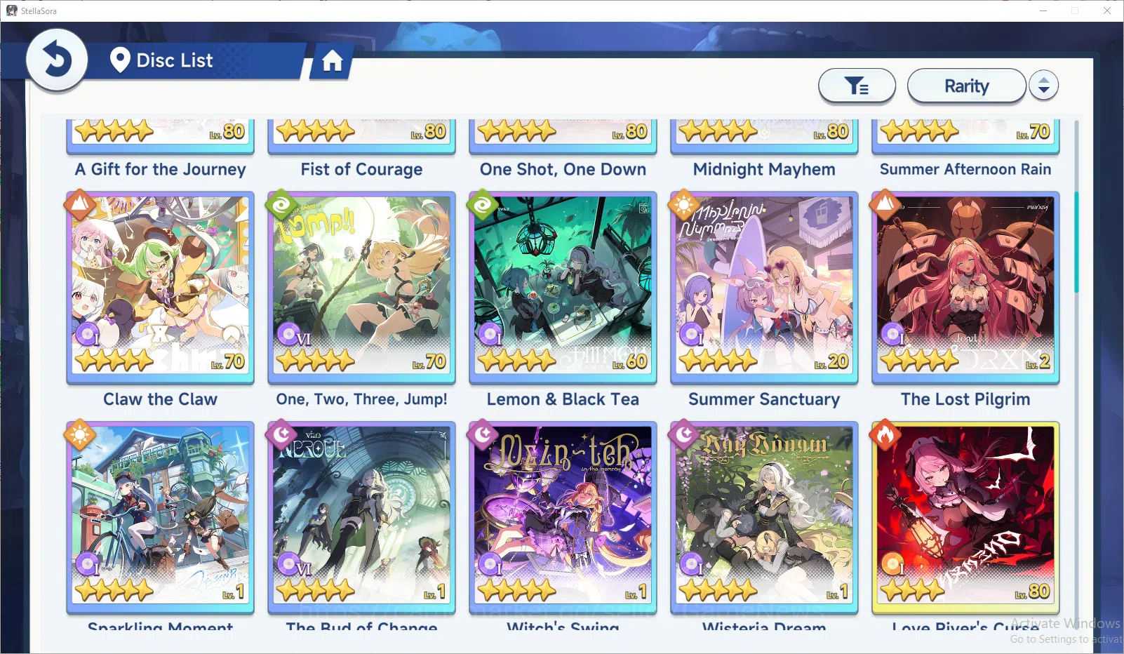 Stella Sora Accounts GLOBAL Lv40 | 10 SSR 5 Limit (ChitoseT3,SnowishLaru,Nazuka,Shia,Firenze),FreesiaT5,MinovaT2,etc |19 SSR 10