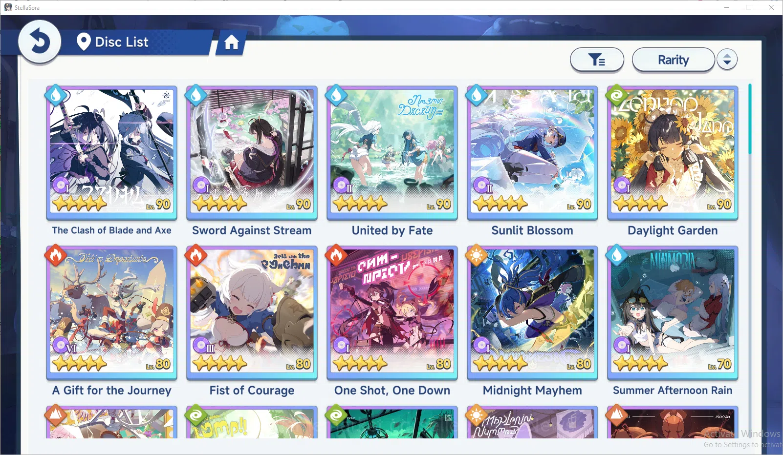 Stella Sora Accounts GLOBAL Lv40 | 10 SSR 5 Limit (ChitoseT3,SnowishLaru,Nazuka,Shia,Firenze),FreesiaT5,MinovaT2,etc |19 SSR 3
