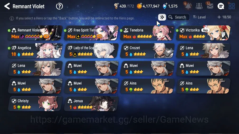 Epic Seven Accounts GLOBAL Unverif|New Era|2 ML(LOT Scales, RViolet)+  image 4