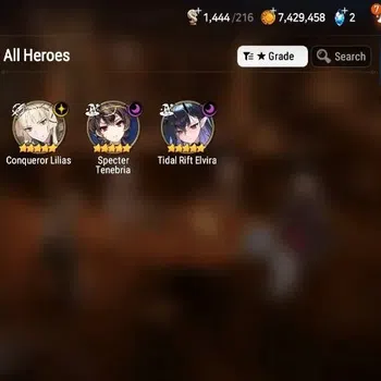 Epic Seven Accounts Limited Hero Global|Unverif|New ERA 3ML (T.R.Elvira, C.Lilias, S.Tenebria, )|Theater+PoH+Bless