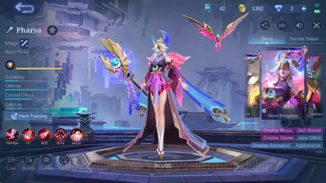 Mobile Legends: Bang Bang Accounts Global|Hero 55|Skin 84|Seasoned|Luckybox Karrie|Ga image 9