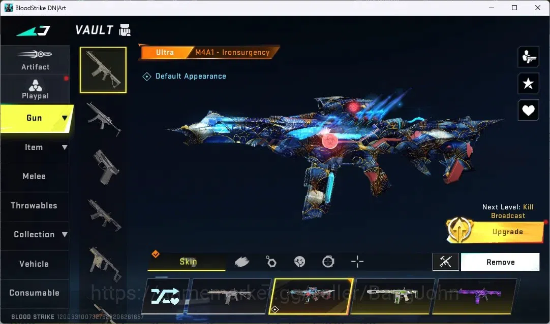 Blood Strike Accounts ASIA | 1 7DS: QBZ95|1 ULTRA MELEE: Talon Knife - S image 2