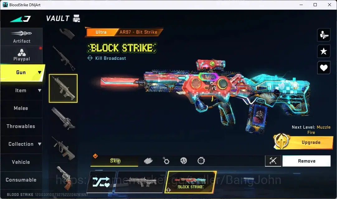 Blood Strike Accounts ASIA | 1 7DS: QBZ95|1 ULTRA MELEE: Talon Knife - S image 4