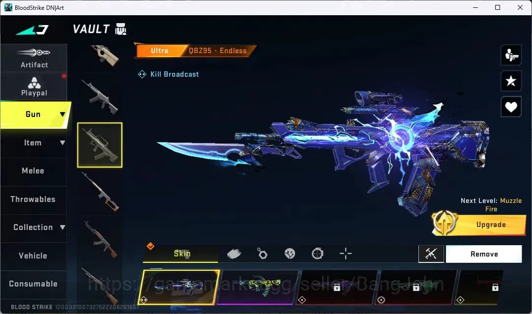 Blood Strike Accounts ASIA | 1 7DS: QBZ95|1 ULTRA MELEE: Talon Knife - S image 8