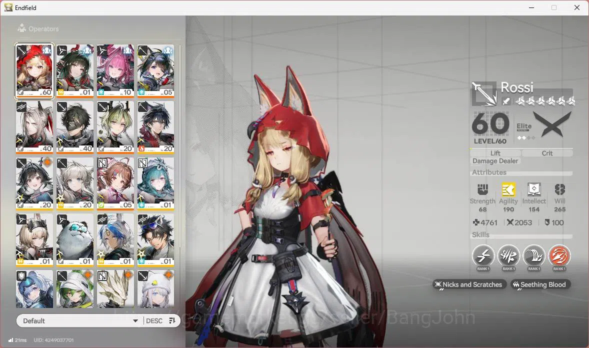 Arknights: Endfield Accounts ASIA|Lv 52|mid game 4 limit + 3 sign|Zhuang Fangyi image 2