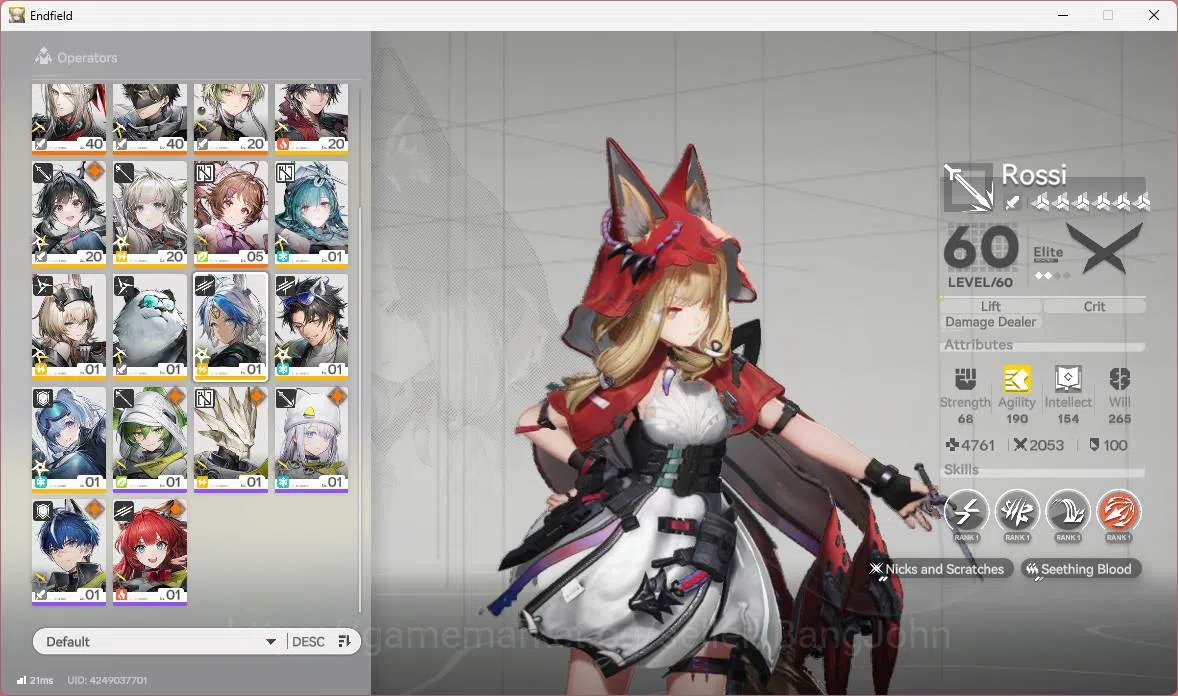 Arknights: Endfield Accounts ASIA|Lv 52|mid game 4 limit + 3 sign|Zhuang Fangyi image 3