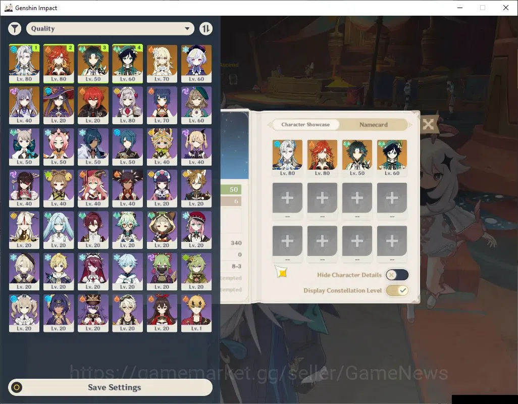 Genshin Impact Accounts ASIA|AR 50|Rate On|4 Limited + 2 (*5 Weapon)|Mavui image 2