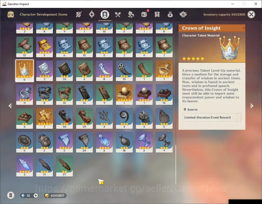 Genshin Impact Accounts ASIA|AR 50|Rate On|4 Limited + 2 (*5 Weapon)|Mavui image 7