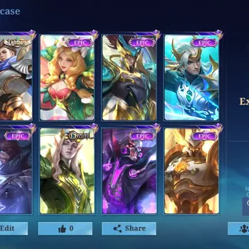 Mobile Legends: Bang Bang Accounts Collector Hero 96|Skin 135|Ex Glory 63|EmblemMax|CC Natalia,Lightborn Alucard,Pegasus