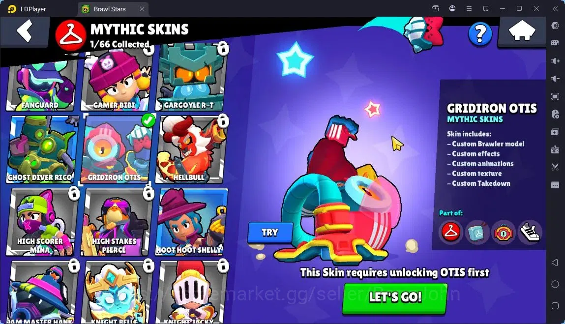 Brawl Stars Accounts Global | 19 Brawler|2 Max Hypercharge(8-BIT,EMZ)|5100 Bling+10 Gems|Skin 1 Mythic,1 Epic,1 Rare 11