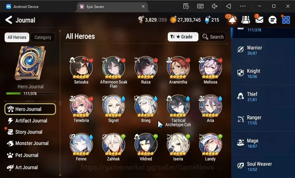 Epic Seven Accounts GLOBAL Unverif|New Era|6 ML(DB Senya,SE Celine,Str image 7