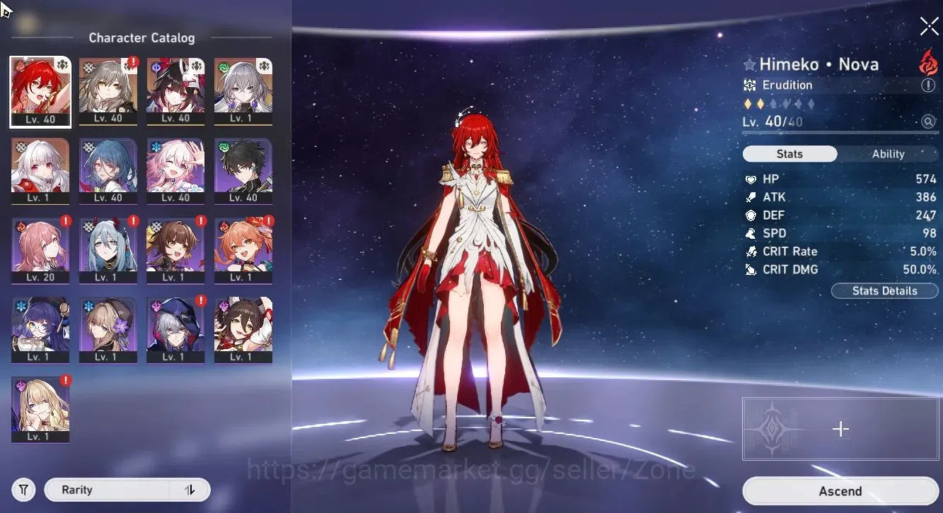 Honkai Star Rail Accounts Starter ASIA Starter|TL24|Himeko Nova,Sparkle,Bronya,|4.7M Credits|1 GCS|TakeMail(HSR739Z) 1
