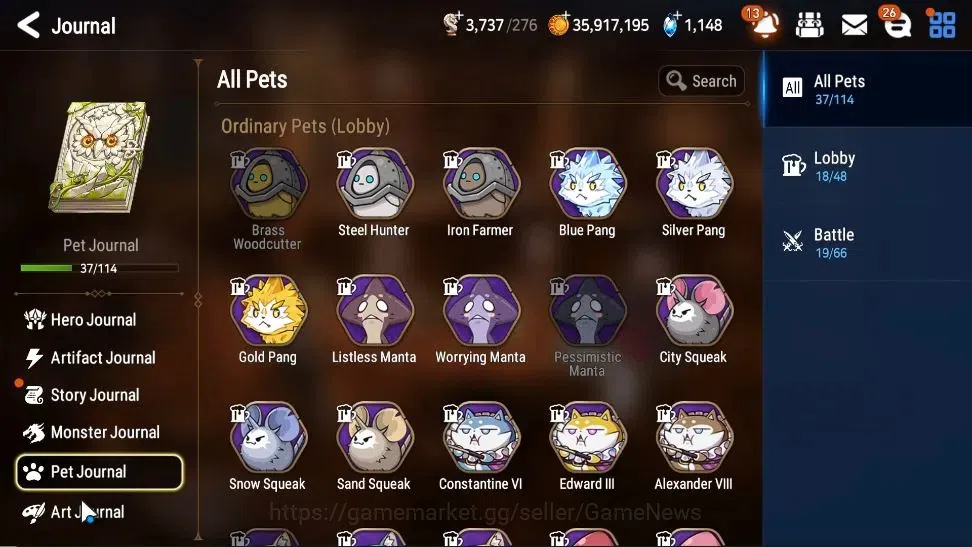 Epic Seven Accounts High-End GLOBAL UnVerif|NewEra|6 ML(NM Luna,EIlynav,DK 11