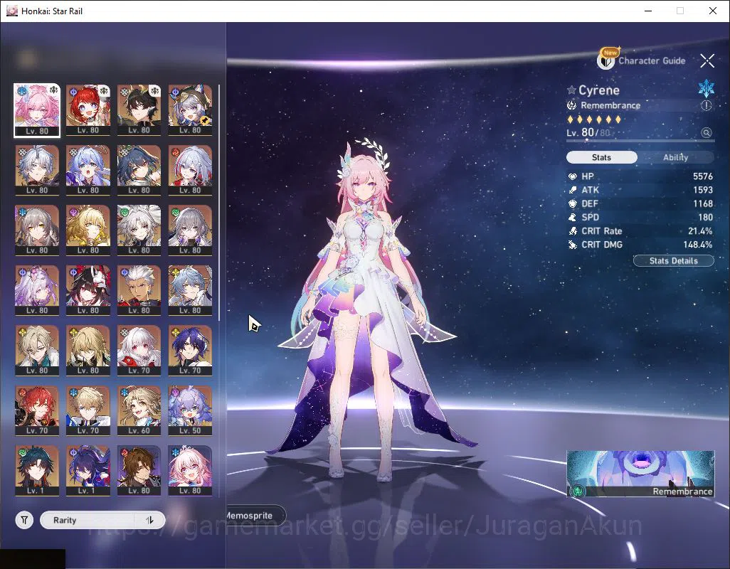 Honkai Star Rail Accounts End Game Asia|TL 70|17 2