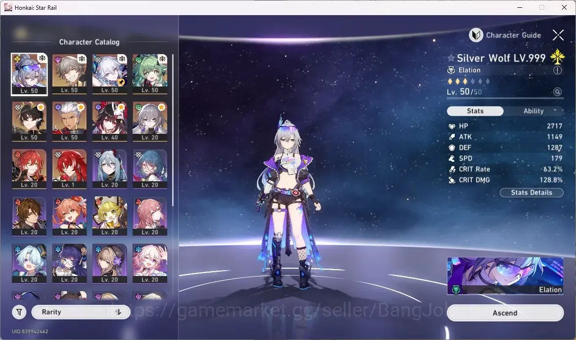 Honkai Star Rail Accounts ASIA | TL 33 | 8 LIMIT | SILVER WOLF | YAO GUANG | image 3