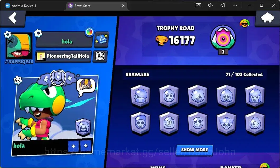 Brawl Stars Accounts Global|16177 Thropy|71 Brawler|5 Max Hypercharge|S image 2