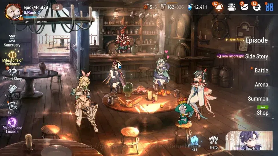 Epic Seven Accounts GLOBAL Unverif|New Era|21 ML(SN Yulha,Rhianna&Luci image 1