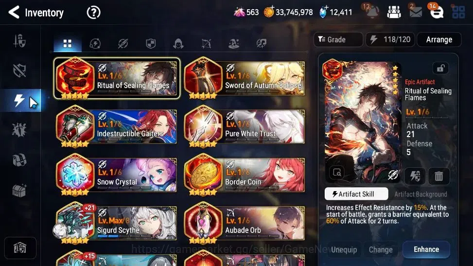 Epic Seven Accounts GLOBAL Unverif|New Era|21 ML(SN Yulha,Rhianna&Luci image 16