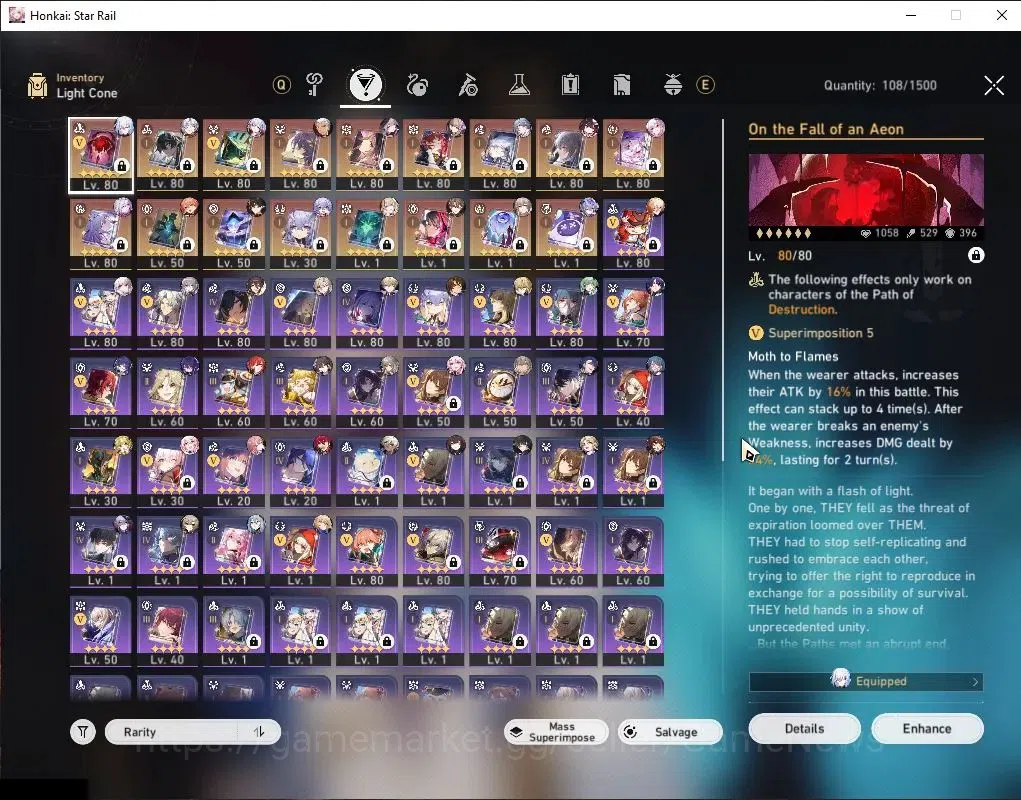 Honkai Star Rail Accounts Asia|TL 70|1,8K SJ|20 Limited|[The Herta,Sunday,Ev image 6