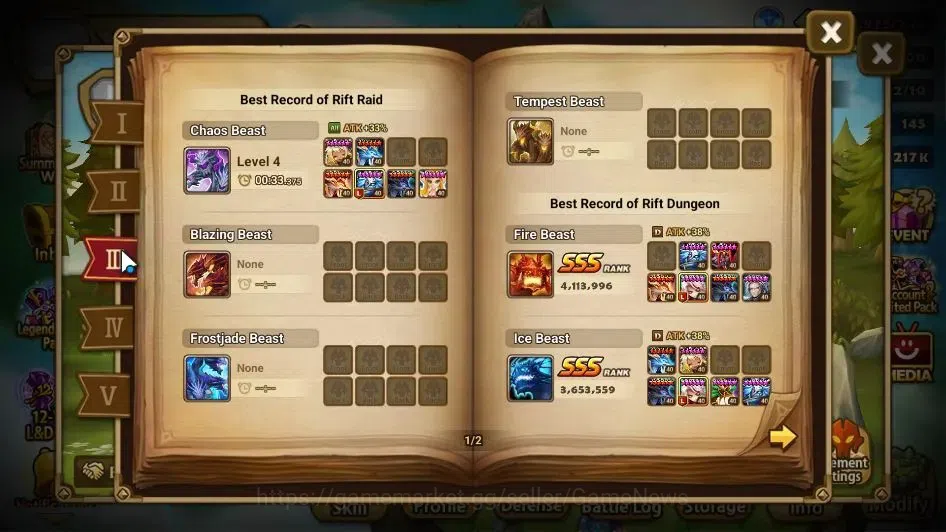 Summoners War: Sky Arena Accounts GLOBAL Lv 61|1 LD[Lars]|61 Total NB5[Eladriel,Liam image 5