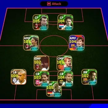 eFootball Accounts Legends & Iconic Players Android|PW 3200|Messi Barca,BIGT Rijkaard Carlos,Epic Shevcehnko OliverKhan