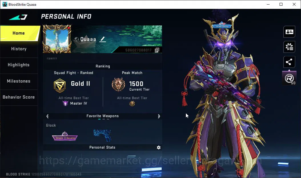 Blood Strike Accounts Asia|2 Eternal ZERO-Odashadow, M4A1-Blights Embrac image 2