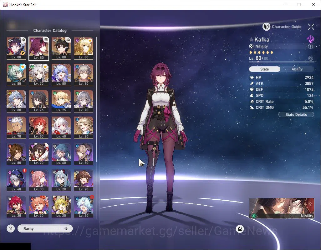 Honkai Star Rail Accounts Mid Game Asia|TL 67|Saber Premium|11 3