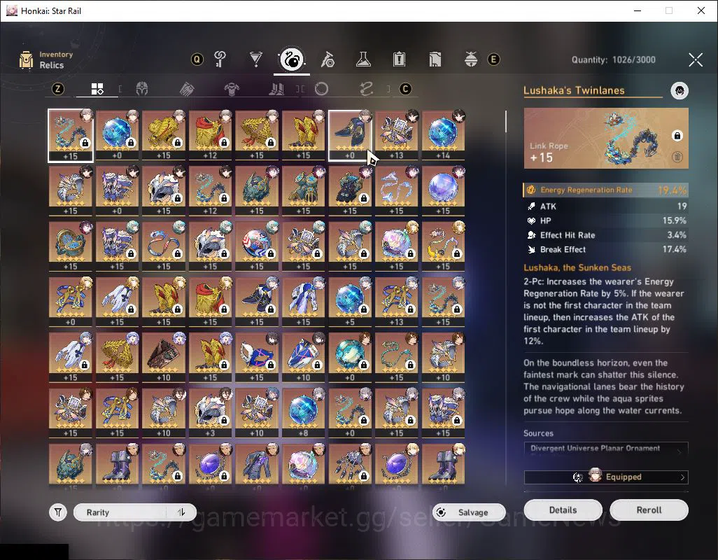 Honkai Star Rail Accounts Mid Game Asia|TL 67|Saber Premium|11 6