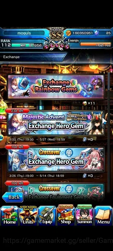 Grand Summoners Accounts Global|Rank 112|32 Ascend+12 TW|[Roy,Inumuta,Sayak image 10