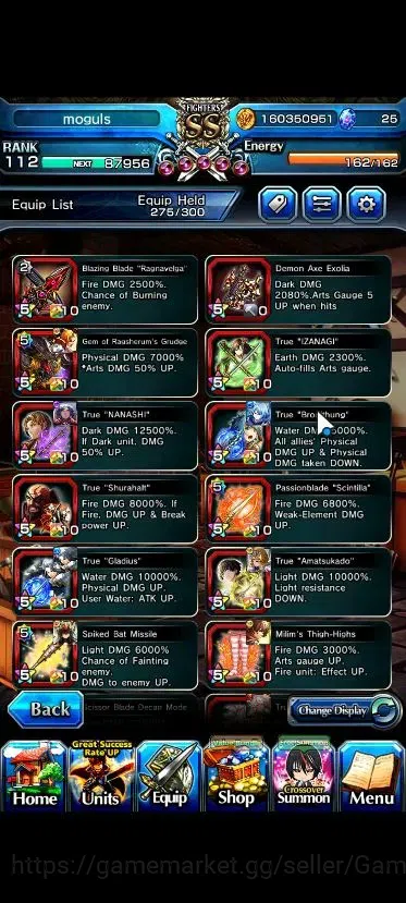 Grand Summoners Accounts Global|Rank 112|32 Ascend+12 TW|[Roy,Inumuta,Sayak image 12