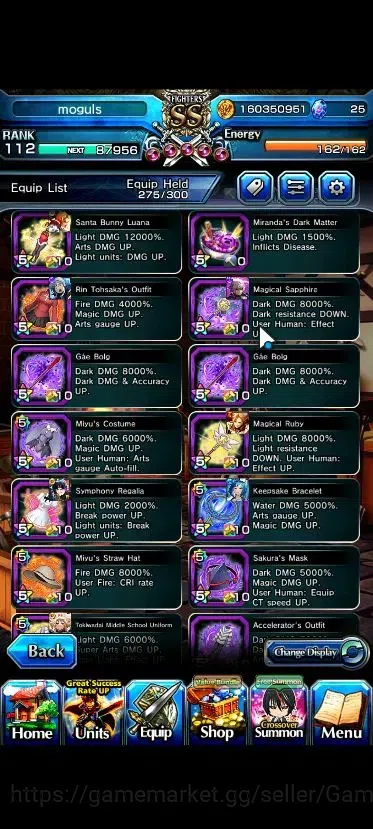 Grand Summoners Accounts Global|Rank 112|32 Ascend+12 TW|[Roy,Inumuta,Sayak image 15