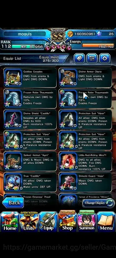 Grand Summoners Accounts Global|Rank 112|32 Ascend+12 TW|[Roy,Inumuta,Sayak image 17