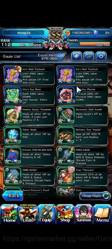 Grand Summoners Accounts Global|Rank 112|32 Ascend+12 TW|[Roy,Inumuta,Sayak image 19