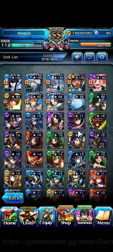 Grand Summoners Accounts Global|Rank 112|32 Ascend+12 TW|[Roy,Inumuta,Sayak image 5
