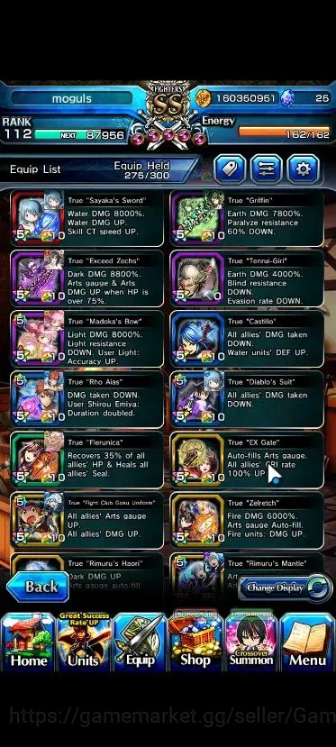 Grand Summoners Accounts Global|Rank 112|32 Ascend+12 TW|[Roy,Inumuta,Sayak image 7
