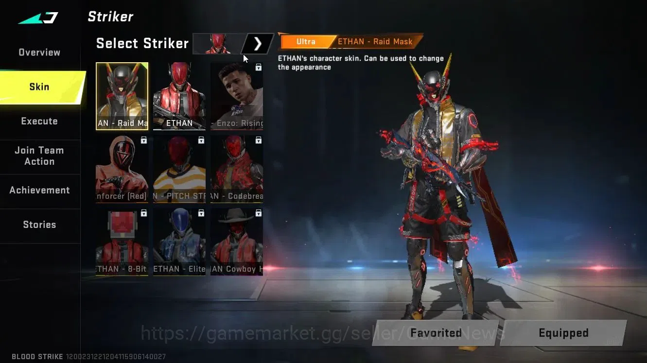 Blood Strike Accounts ASIA|ULTRA Striker[ETHAN-Raid Mask,KAG-6]|Collab T image 3