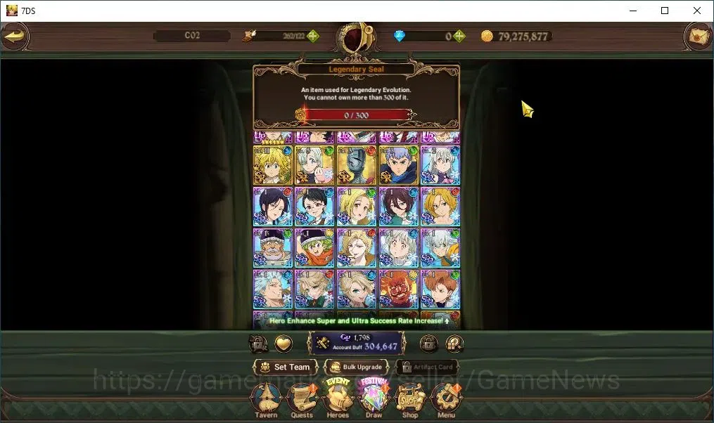The Seven Deadly Sins: Grand Cross Accounts Global| 304K CC | 4 UR | Nemesis Meliodas,Tristan, image 5