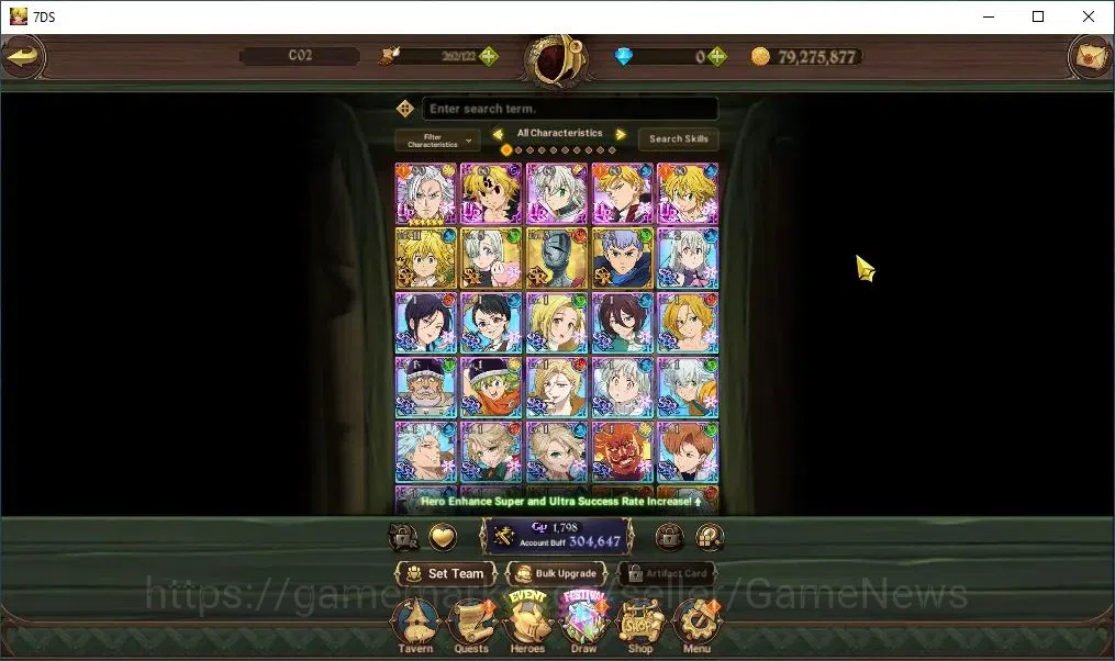 The Seven Deadly Sins: Grand Cross Accounts Global| 304K CC | 4 UR | Nemesis Meliodas,Tristan, image 6