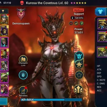 Raid: Shadow Legends Accounts Mid-Game Lv 48|582K Power|1 Mythic(Kurosa)+25
