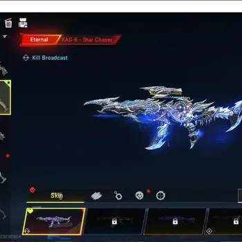 Blood Strike Accounts Collab Skin ASIA|2 ETERNAL KAG-6 Star Chaser Lv2,M82 Noxdra Lv2|Ultra FN2000 Phantomrift|Legendary