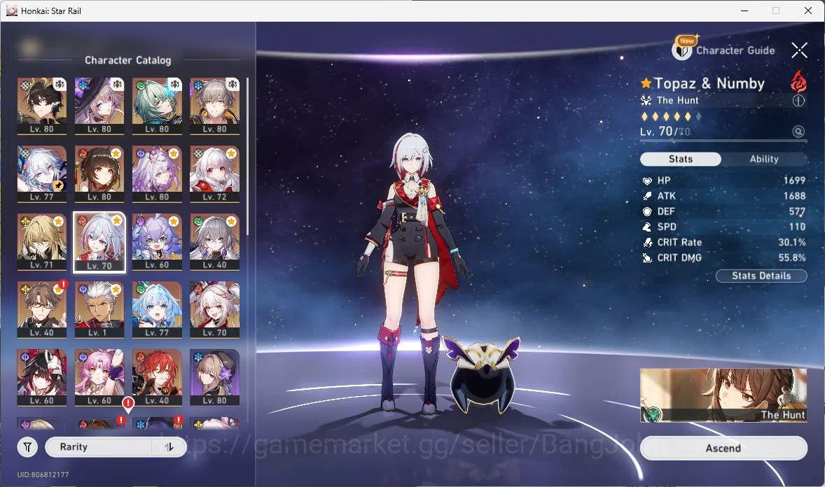 Honkai Star Rail Accounts ASIA | TL 66, dan heng, the herta, Anaya, yao guan image 10