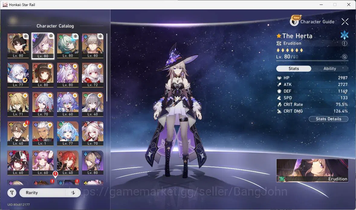 Honkai Star Rail Accounts ASIA | TL 66, dan heng, the herta, Anaya, yao guan image 3