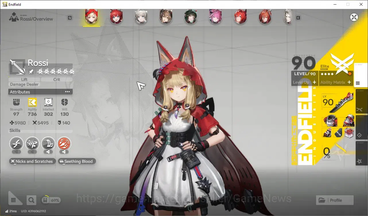 Arknights: Endfield Accounts ASIA|Lvl 60|10 SSR (5 Limited) + 24 (6* WP)|(Zhuang 3