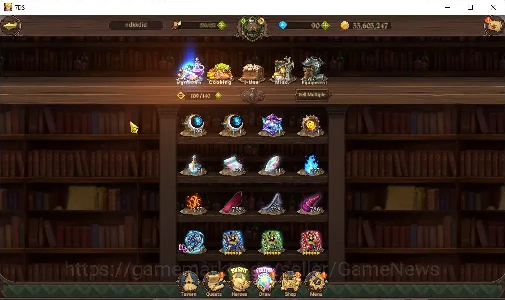 The Seven Deadly Sins: Grand Cross Accounts Global|2,1M CC|90 DM|30 LS|4 LR+7 UR|Nemesis Melio image 13