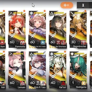 Arknights Accounts High-End Lv 78|187 OP + 20 Skin|84k Orundum|7 Limited|LTD, ETHA, TTO, Ash, Kirin R Yato, Yu, Nian|Ch