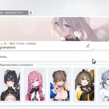 Chaos Zero Nightmare Accounts Global|Lv 55|4SSR 1Limited (RossweisseM2,Tenebria,Yuki,Veronica)|4Selector On|185